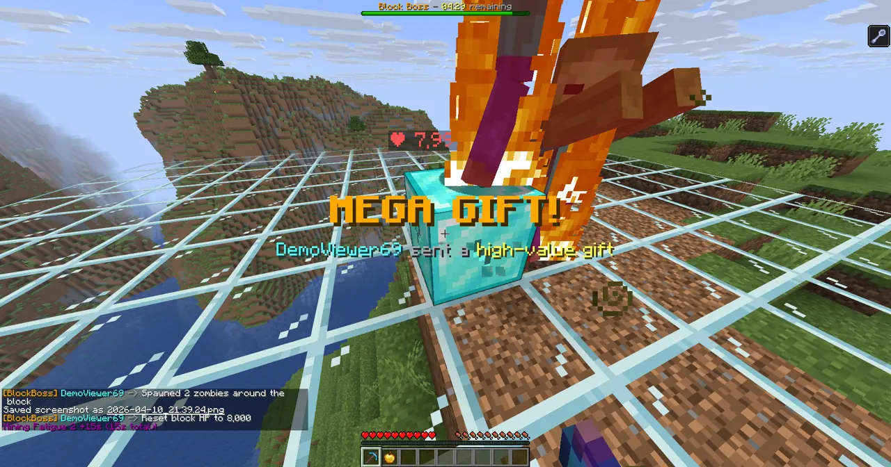 Block Boss gameplay screenshot showing 999+ coins