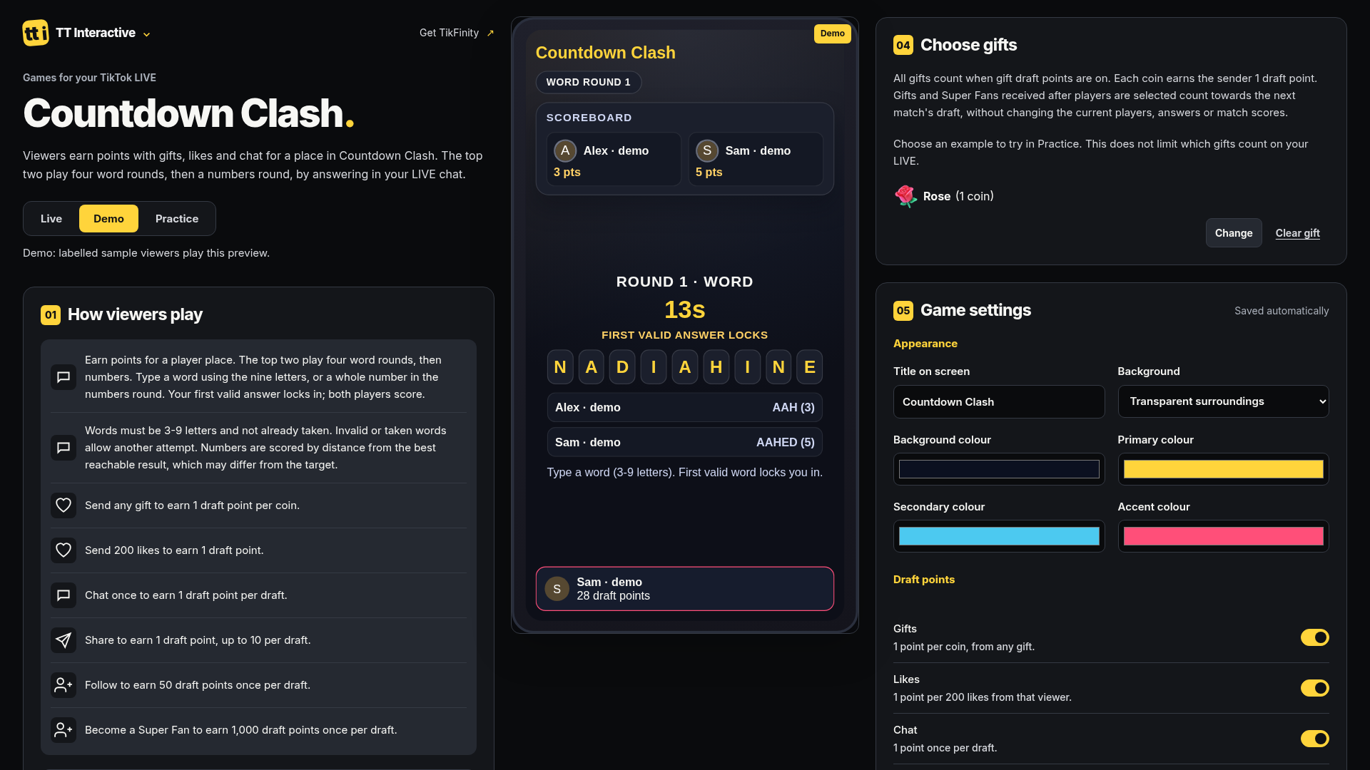 Countdown Clash hero screenshot showing numbers round