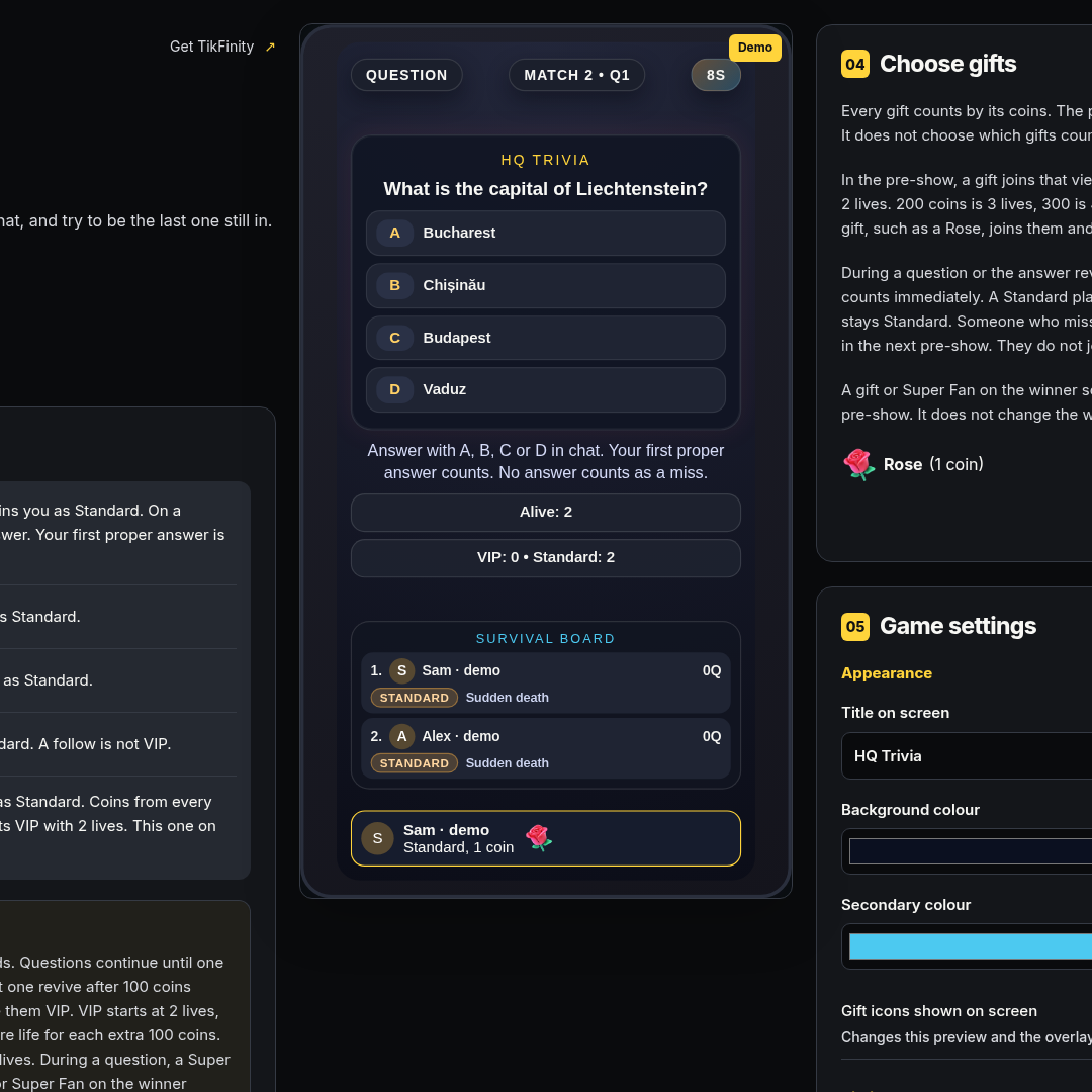 HQ Trivia screenshot showing vip clutch