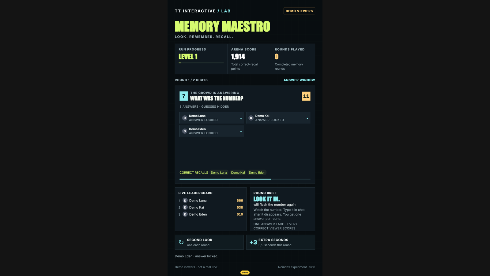 Memory Maestro hero screenshot showing active play