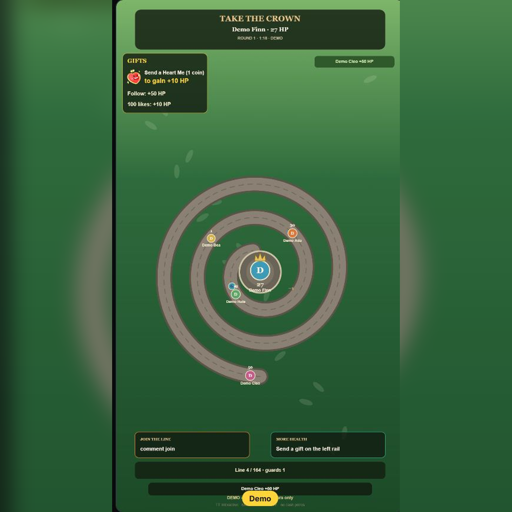 Take the Crown screenshot showing gift action