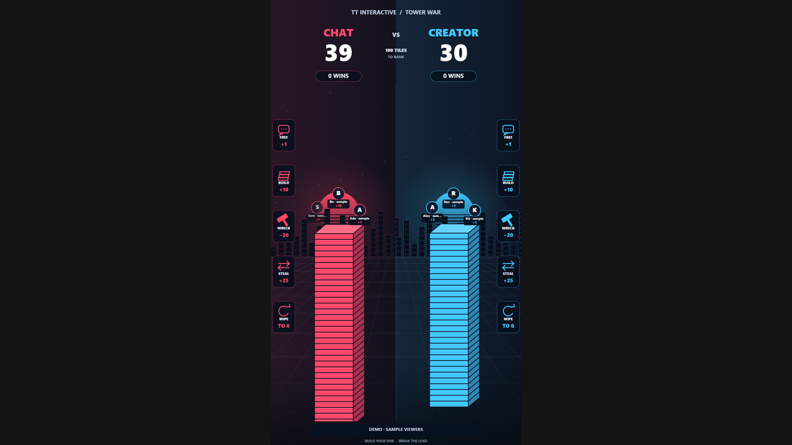 Tower War hero screenshot showing active battle