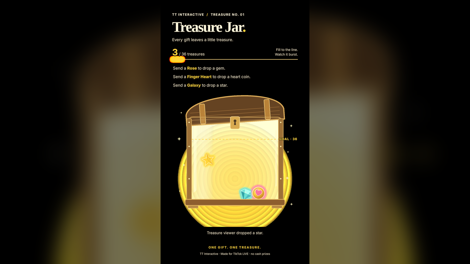 Treasure Jar hero screenshot showing treasure jar gifts