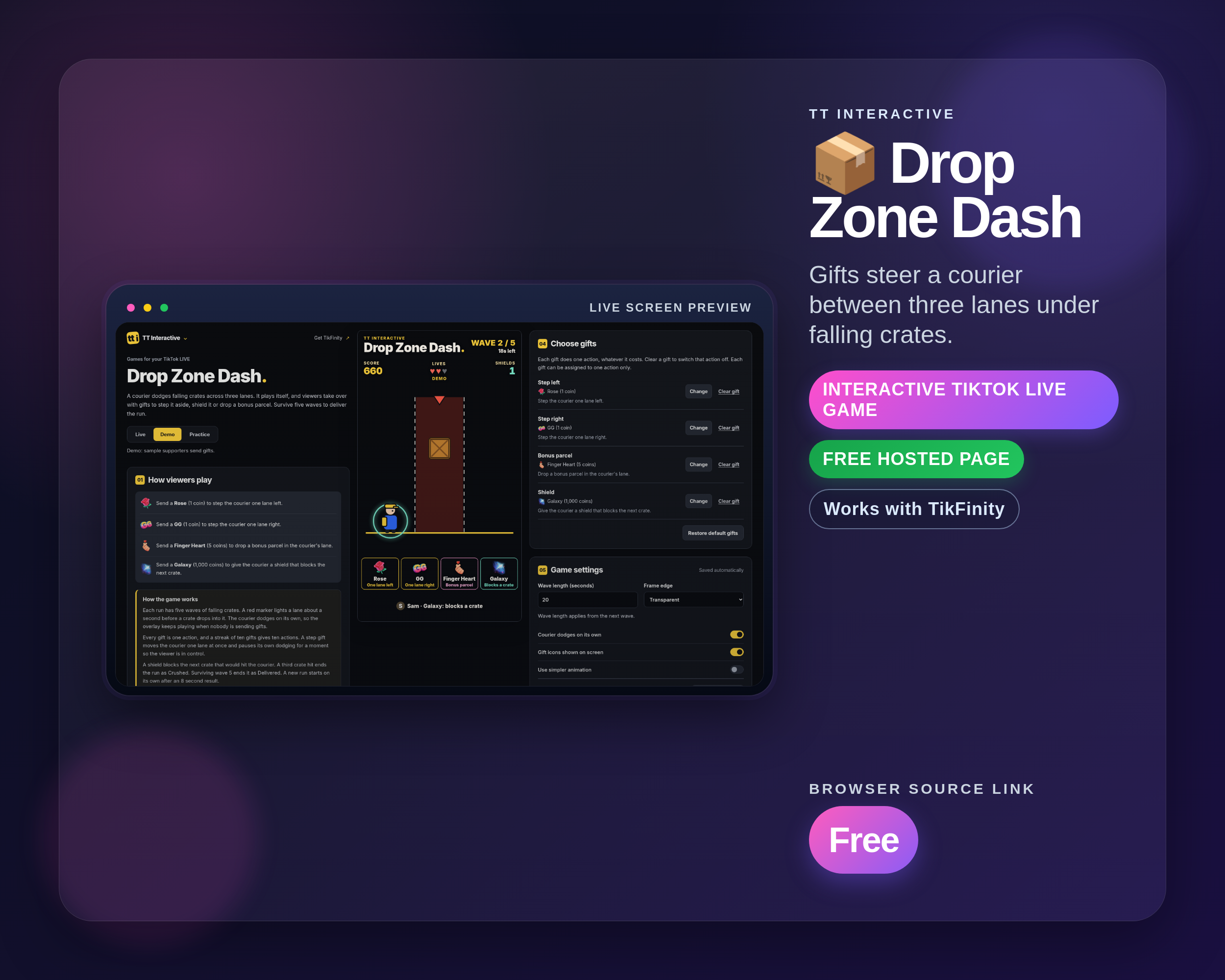Drop Zone Dash widget thumbnail