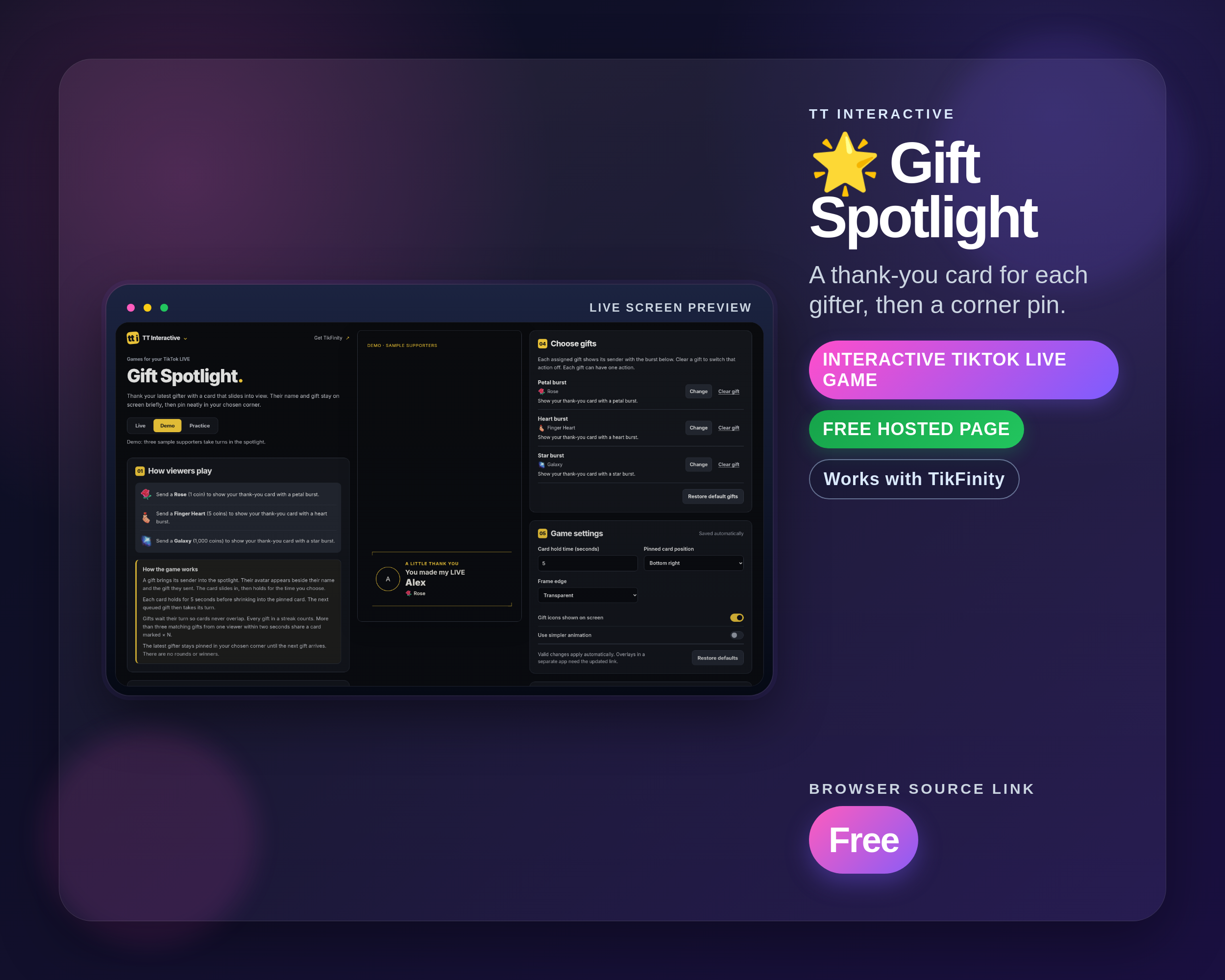 Gift Spotlight widget thumbnail
