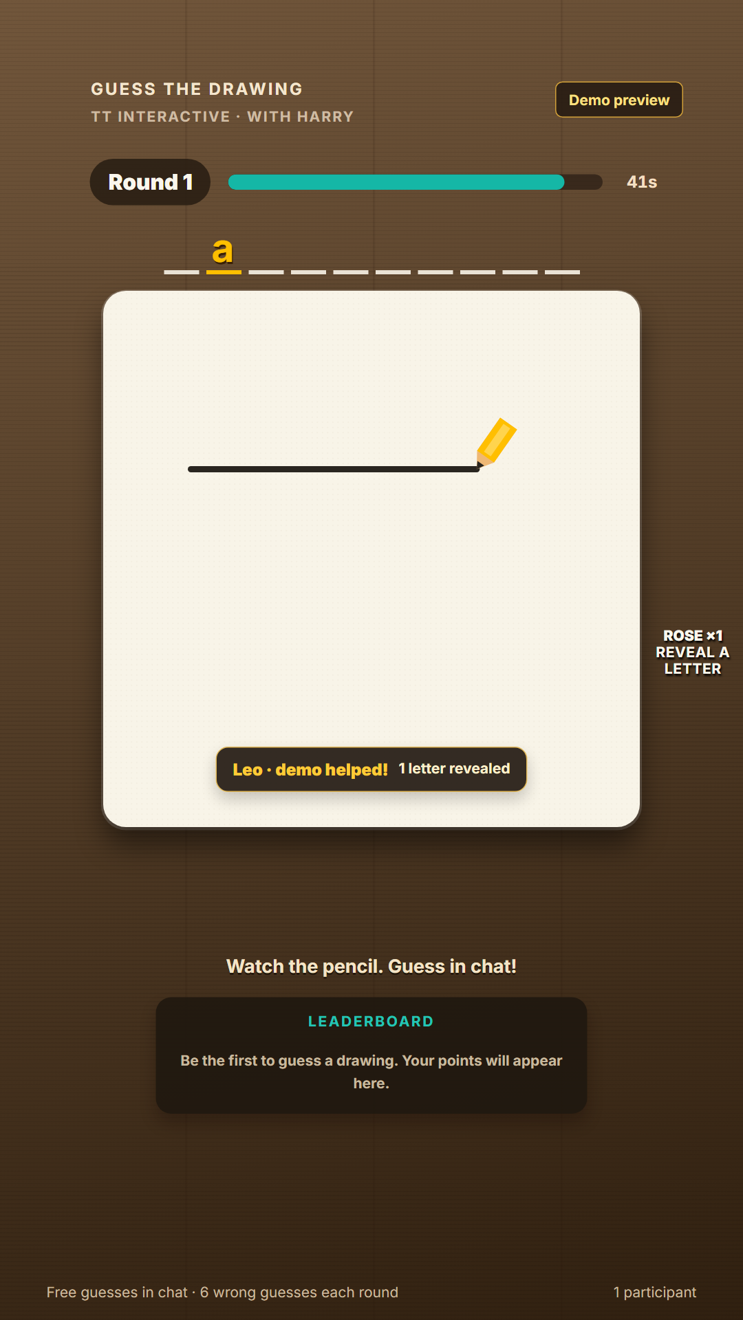Guess the Drawing widget thumbnail