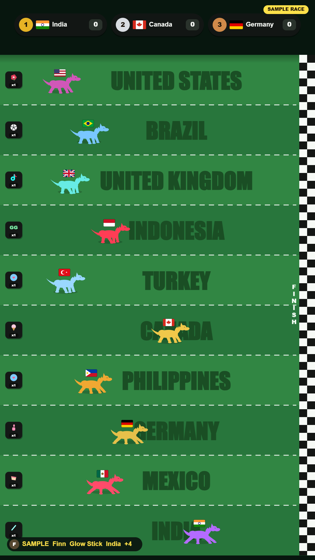Horse Race widget thumbnail