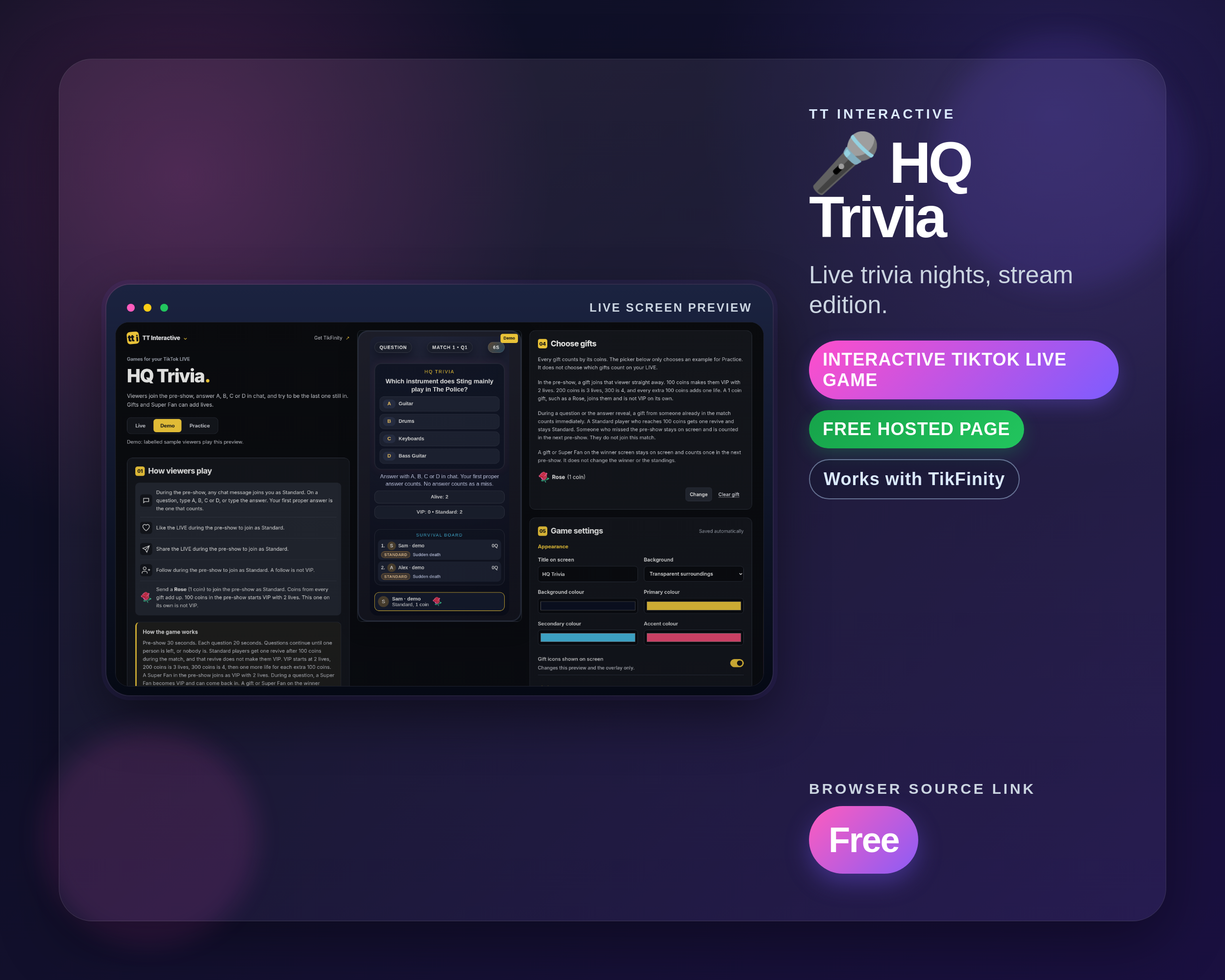 HQ Trivia widget thumbnail