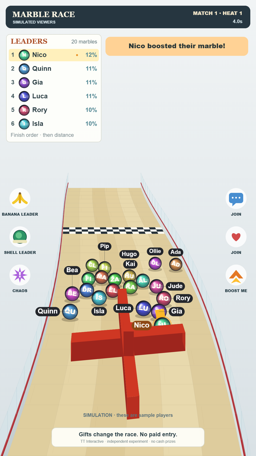 Marble Race widget thumbnail
