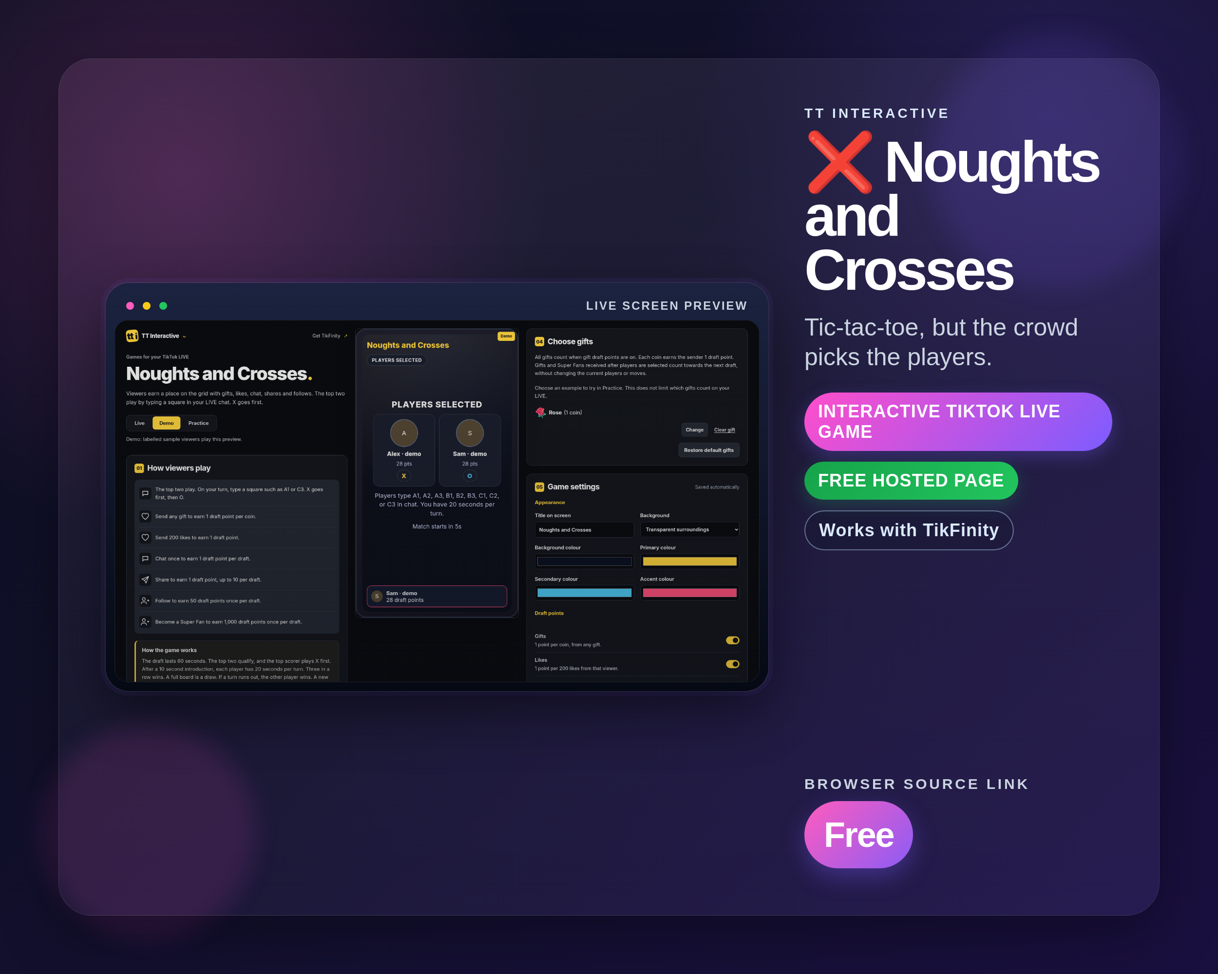 Noughts and Crosses widget thumbnail