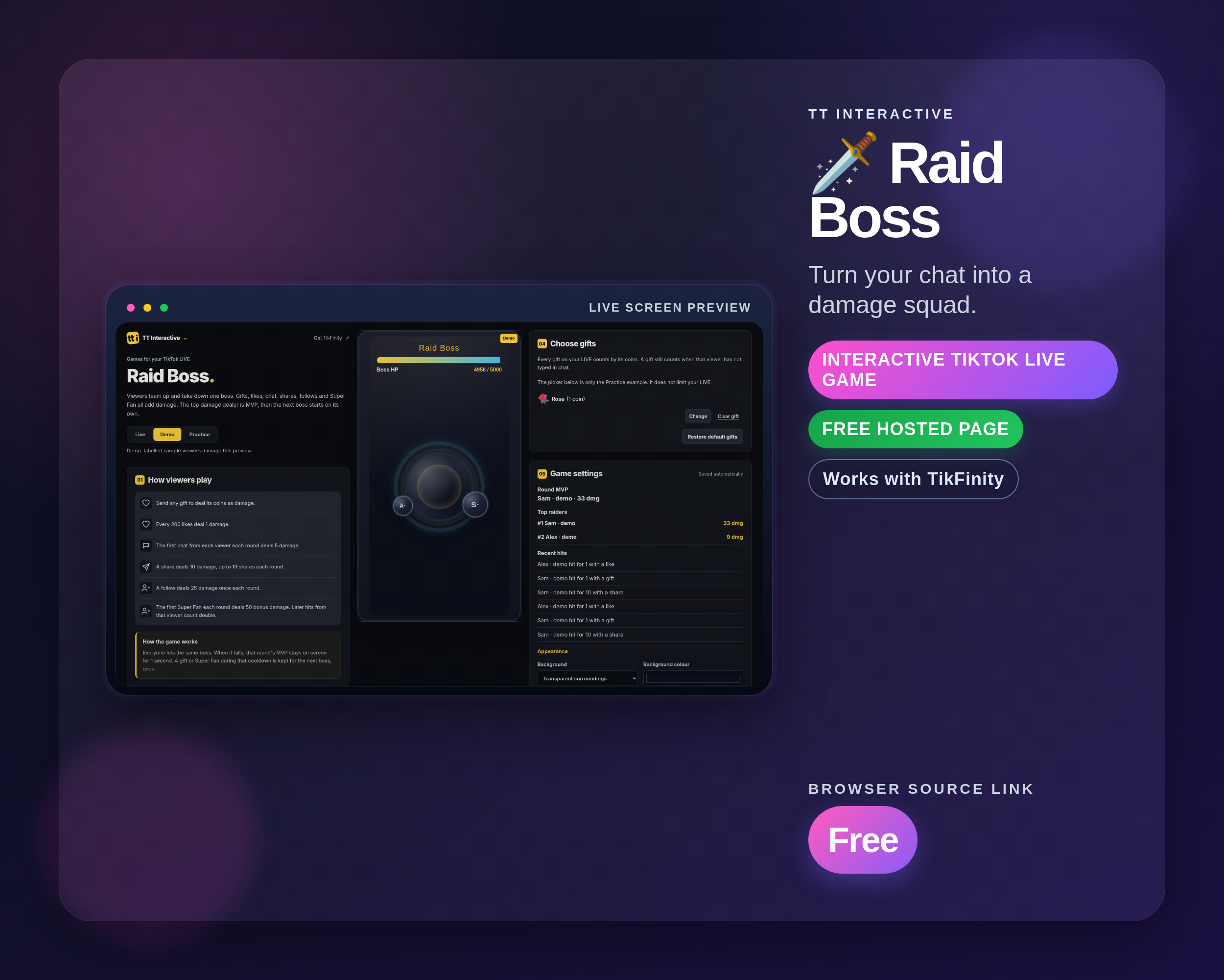 Raid Boss widget thumbnail