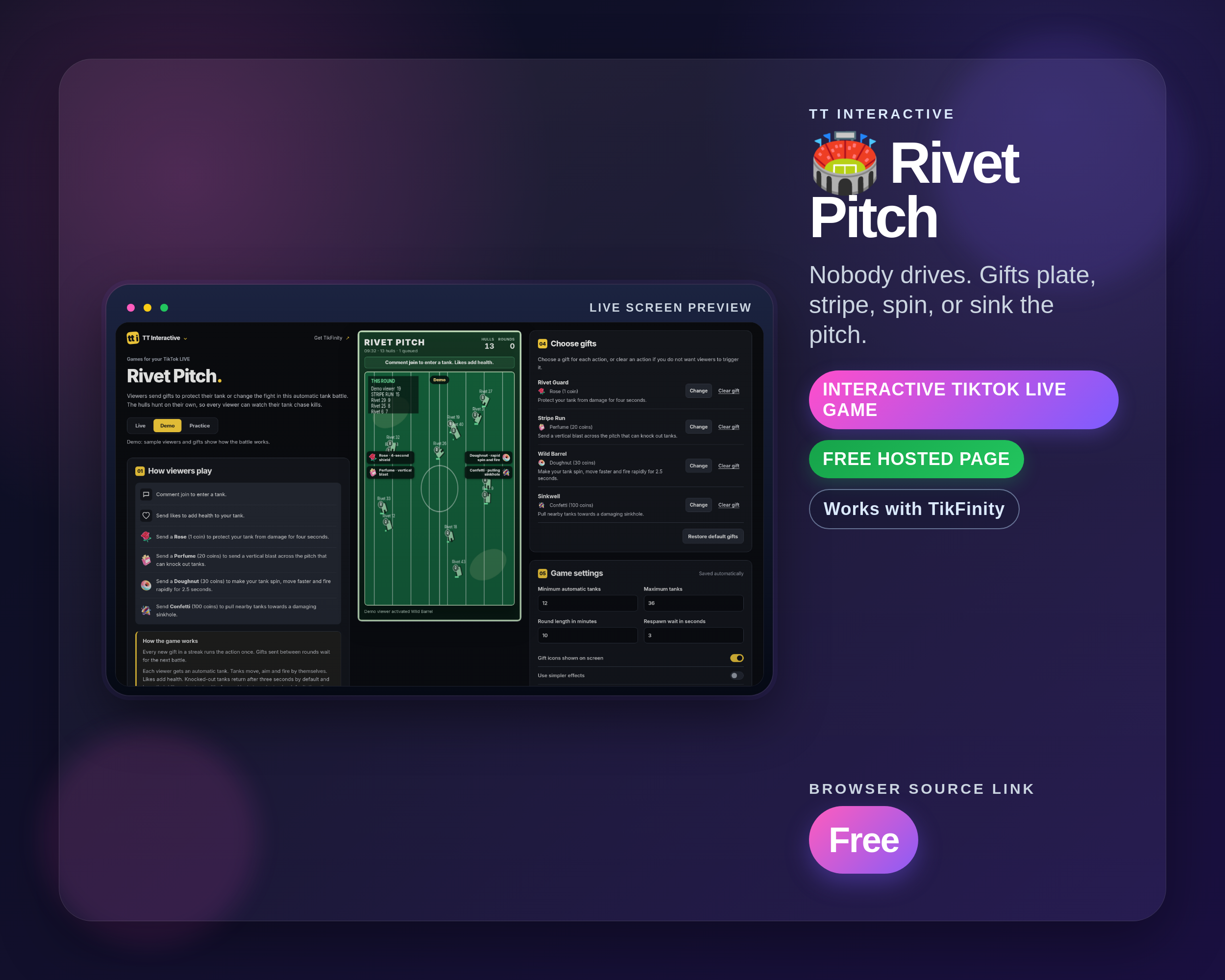 Rivet Pitch widget thumbnail