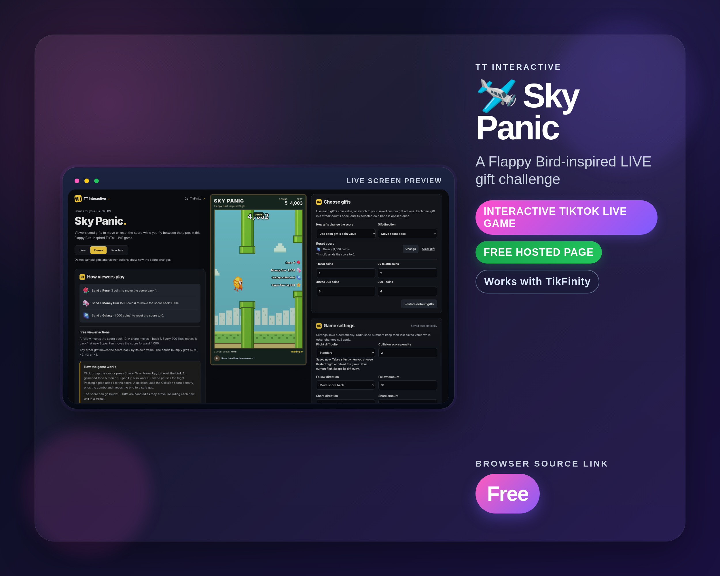 Sky Panic widget thumbnail