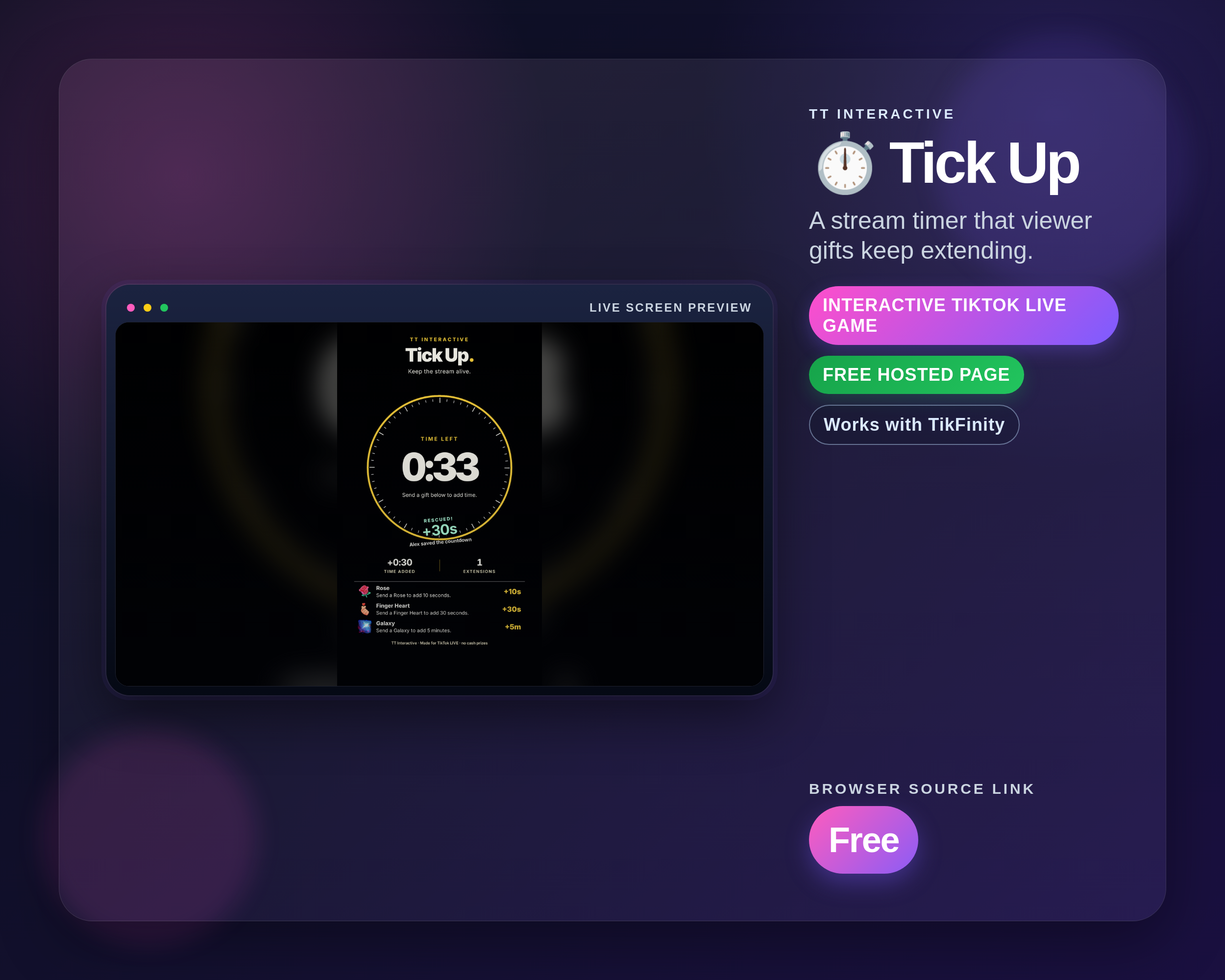 Tick Up widget thumbnail