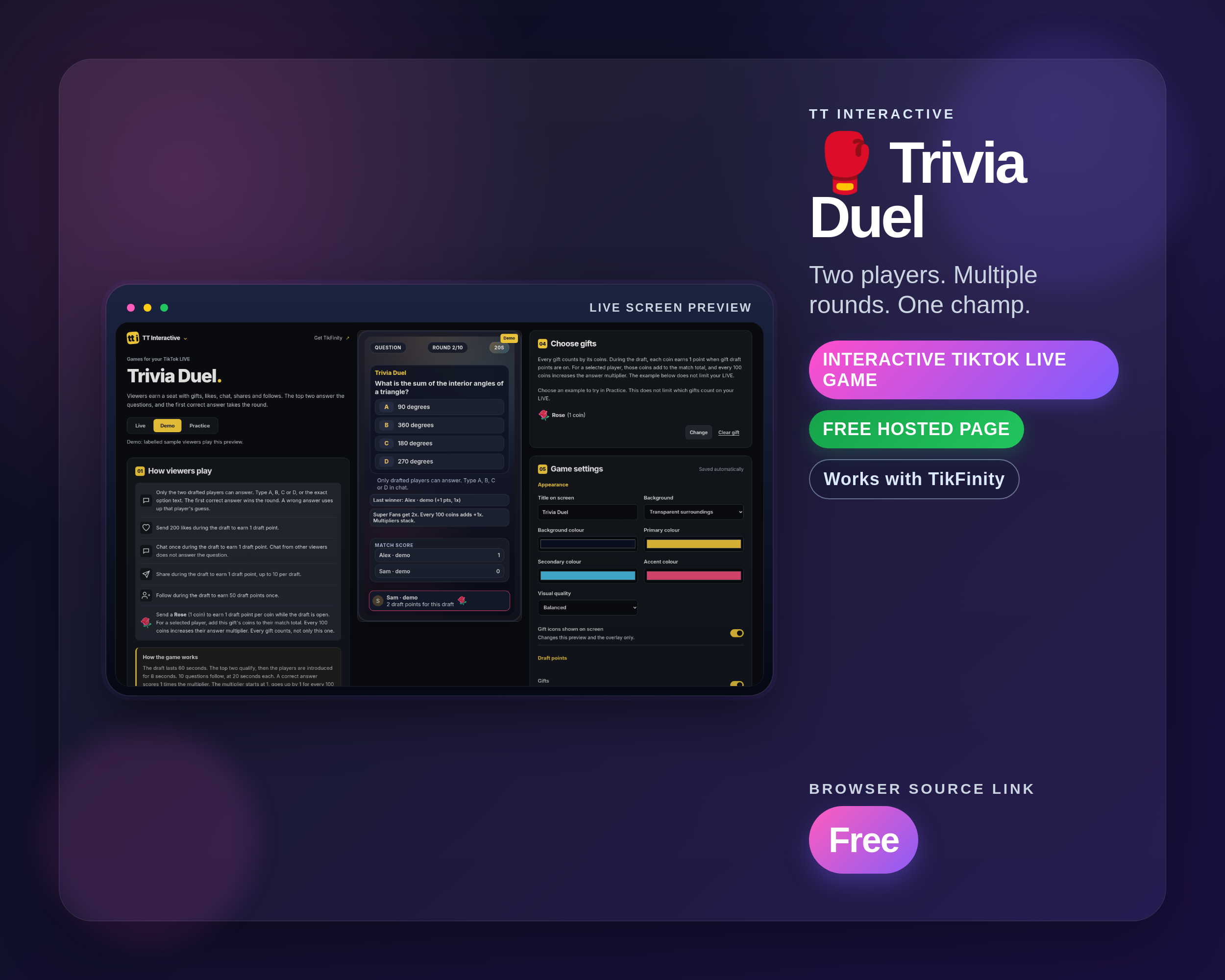 Trivia Duel widget thumbnail