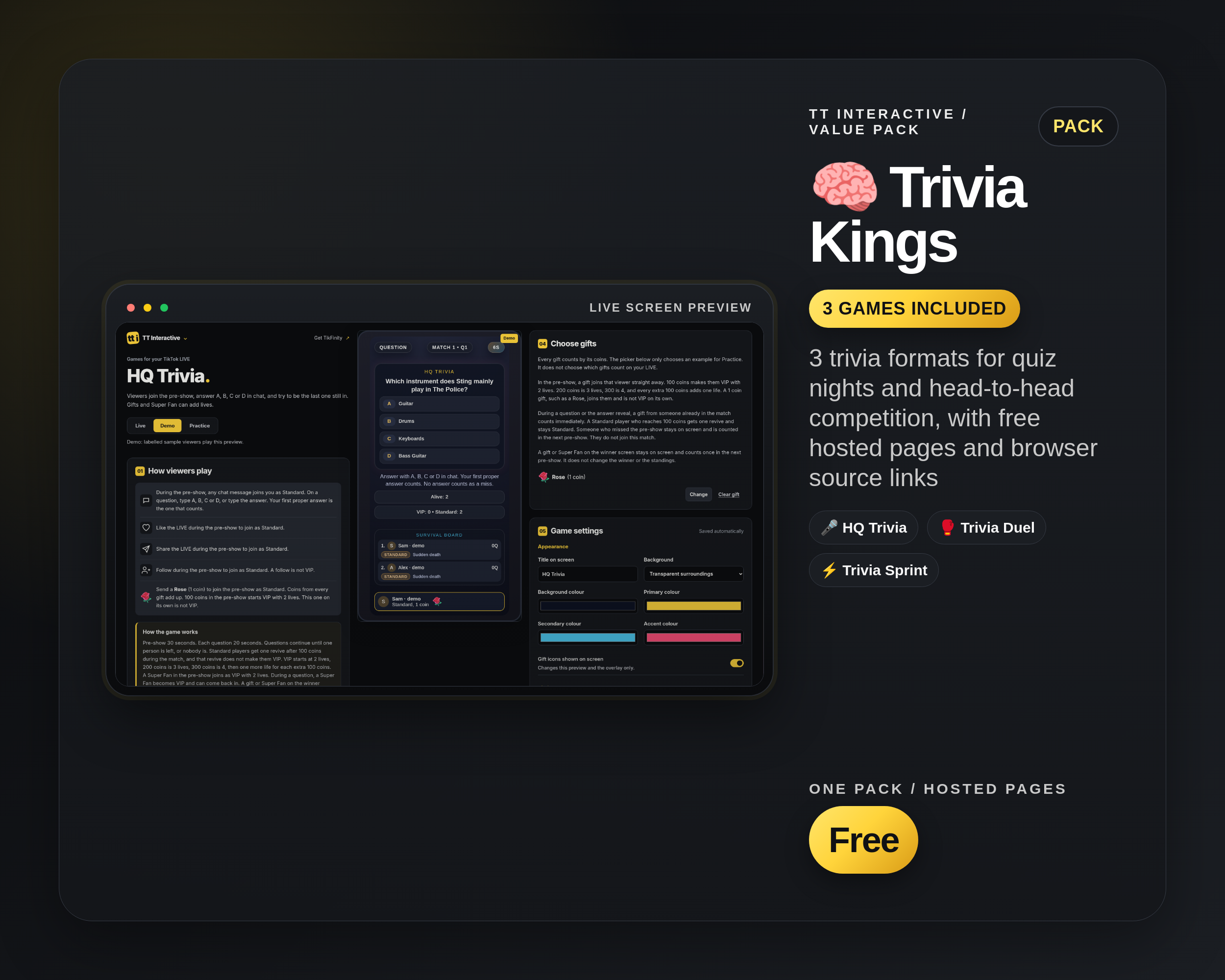 Trivia Kings Pack product image