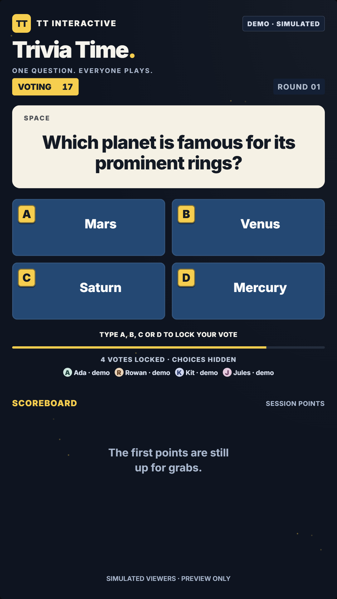 Trivia Time widget thumbnail