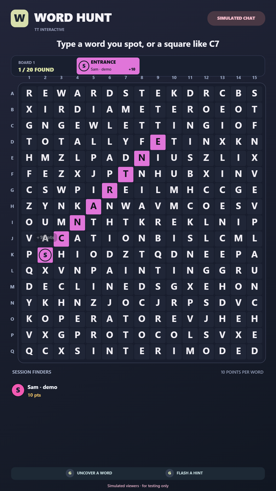 Word Hunt widget thumbnail